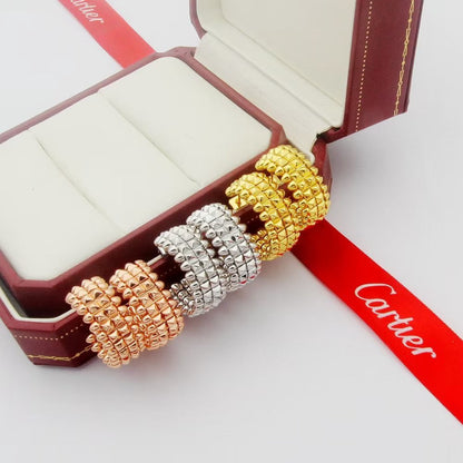 [LUCKY LOVE]CLASH 9.2MM DOUBLE ROW EARRINGS
