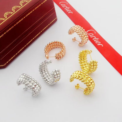 [LUCKY LOVE]CLASH 9.2MM DOUBLE ROW EARRINGS