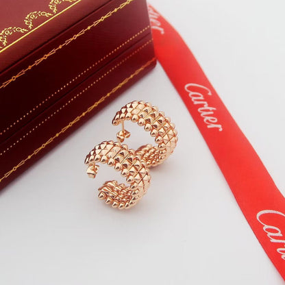 [LUCKY LOVE]CLASH 9.2MM DOUBLE ROW EARRINGS