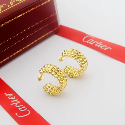 [LUCKY LOVE]CLASH 9.2MM DOUBLE ROW EARRINGS
