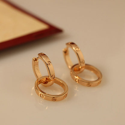 [LUCKY LOVE]LOVE 3.3MM DANGLE EARRINGS