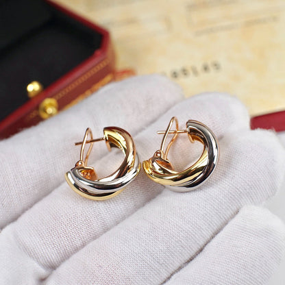 [LUCKY LOVE]TRINITY ON DIAMOND CLASSIC EARRINGS