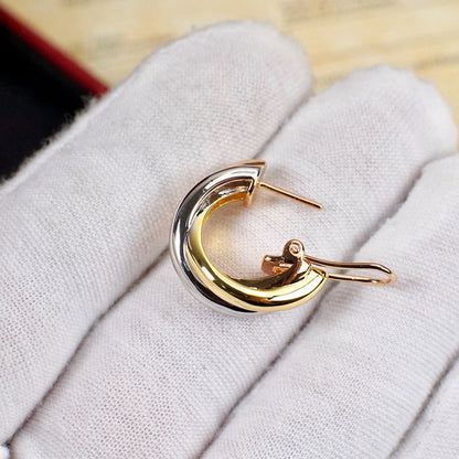 [LUCKY LOVE]TRINITY ON DIAMOND CLASSIC EARRINGS