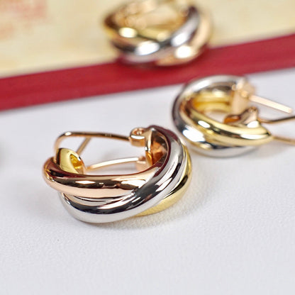 [LUCKY LOVE]TRINITY ON DIAMOND CLASSIC EARRINGS