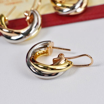 [LUCKY LOVE]TRINITY ON DIAMOND CLASSIC EARRINGS