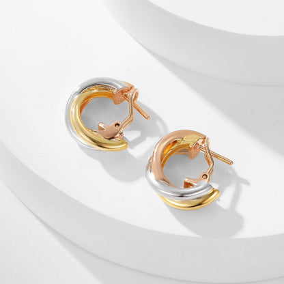 [LUCKY LOVE]TRINITY ON DIAMOND CLASSIC EARRINGS