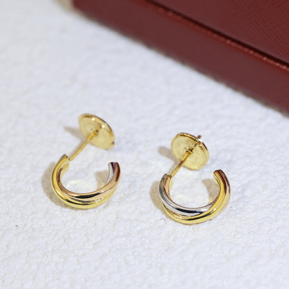 [LUCKY LOVE]TRINITY ON DIAMOND MINI EARRINGS