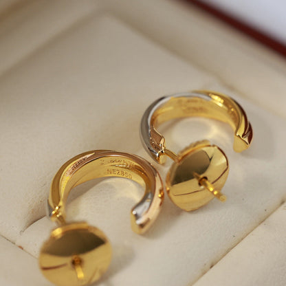 [LUCKY LOVE]TRINITY ON DIAMOND MINI EARRINGS
