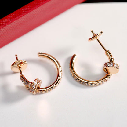 [LUCKY LOVE]JUSTE FULL DIAMOND SMALL EARRINGS