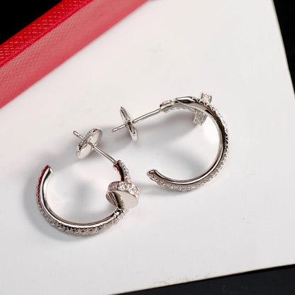 [LUCKY LOVE]JUSTE FULL DIAMOND SMALL EARRINGS