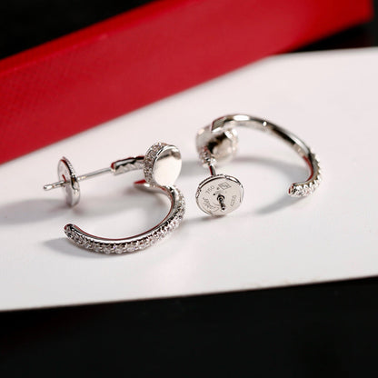 [LUCKY LOVE]JUSTE FULL DIAMOND SMALL EARRINGS