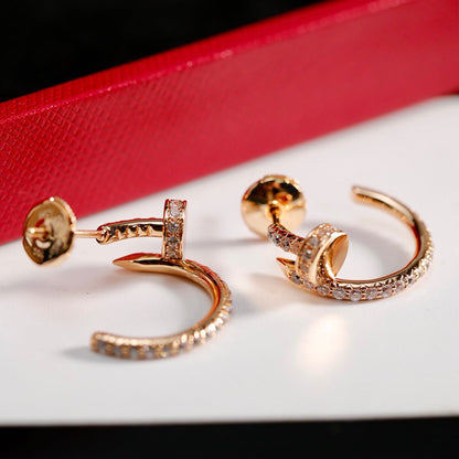 [LUCKY LOVE]JUSTE FULL DIAMOND SMALL EARRINGS