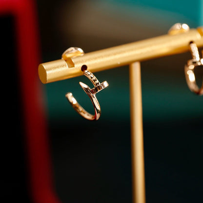 [LUCKY LOVE]JUSTE NO DIAMOND SMALL EARRINGS