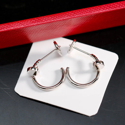 [LUCKY LOVE]JUSTE NO DIAMOND SMALL EARRINGS