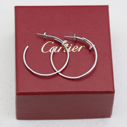 [LUCKY LOVE]JUSTE HALF DIAMOND LARGE EARRINGS