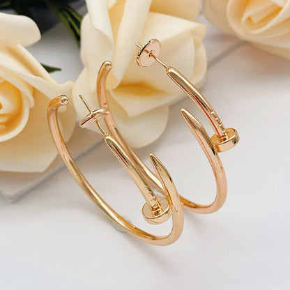 [LUCKY LOVE]JUSTE NO DIAMOND LARGE EARRINGS