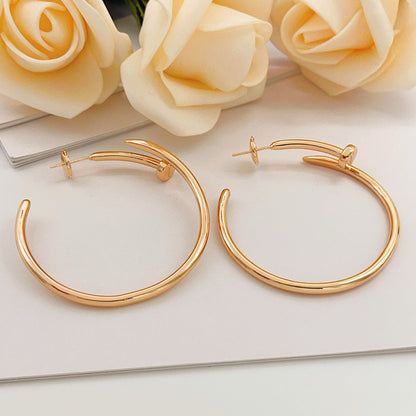 [LUCKY LOVE]JUSTE NO DIAMOND LARGE EARRINGS
