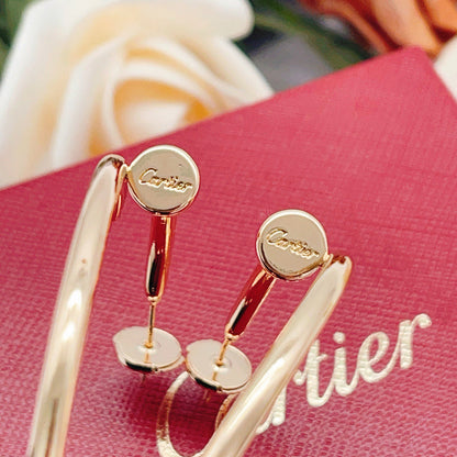 [LUCKY LOVE]JUSTE NO DIAMOND LARGE EARRINGS