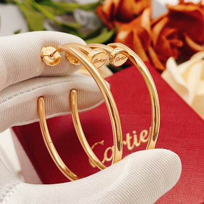 [LUCKY LOVE]JUSTE NO DIAMOND LARGE EARRINGS