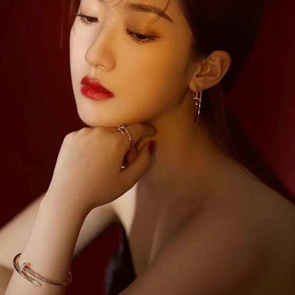 [LUCKY LOVE]JUSTE NO DIAMOND LARGE EARRINGS