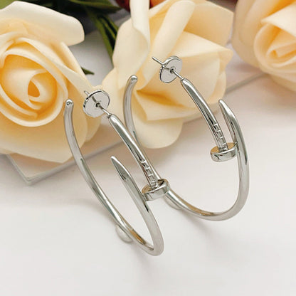 [LUCKY LOVE]JUSTE NO DIAMOND LARGE EARRINGS