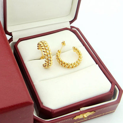 [LUCKY LOVE]CLASH FULL DIAMOND MEDIUM EARRINGS
