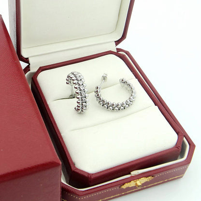 [LUCKY LOVE]CLASH FULL DIAMOND MEDIUM EARRINGS