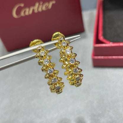 [LUCKY LOVE]CLASH FULL DIAMOND MEDIUM EARRINGS