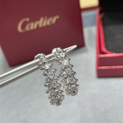 [LUCKY LOVE]CLASH FULL DIAMOND MEDIUM EARRINGS