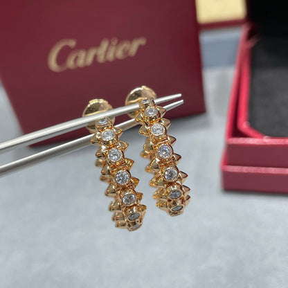 [LUCKY LOVE]CLASH FULL DIAMOND MEDIUM EARRINGS