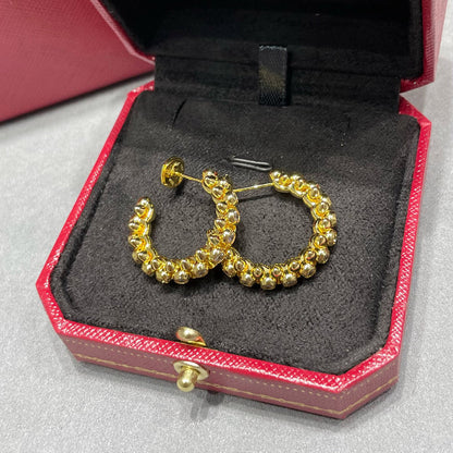 [LUCKY LOVE]CLASH FULL DIAMOND MEDIUM EARRINGS