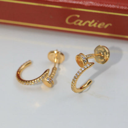[LUCKY LOVE]JUSTE FULL DIAMOND DOUBLE EARRINGS