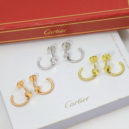 [LUCKY LOVE]JUSTE FULL DIAMOND DOUBLE EARRINGS