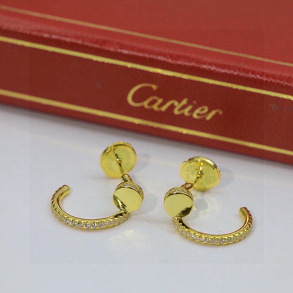 [LUCKY LOVE]JUSTE FULL DIAMOND DOUBLE EARRINGS