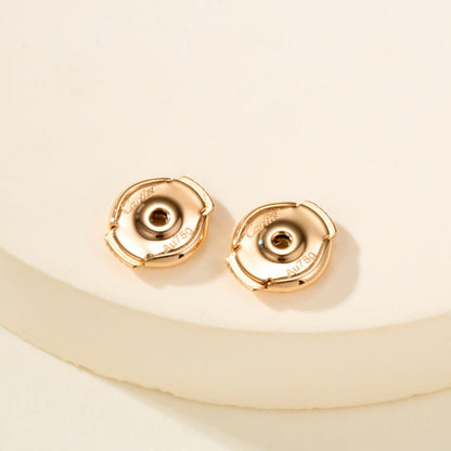 [LUCKY LOVE]JUSTE HALF DIAMOND DOUBLE EARRINGS