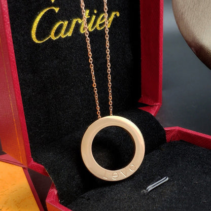 [LUCKY LOVE]LOVE NECKLACE 16MM 3 DIAMONDS