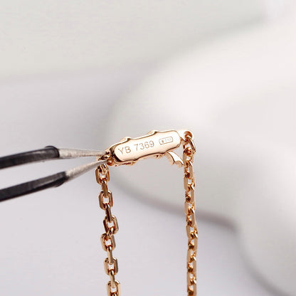 [LUCKY LOVE]LOVE NECKLACE 16MM  FULL DIAMOND