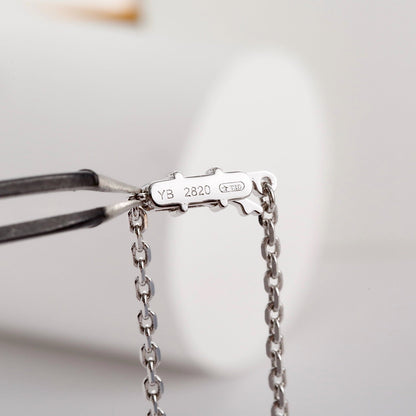 [LUCKY LOVE]LOVE NECKLACE 16MM  FULL DIAMOND