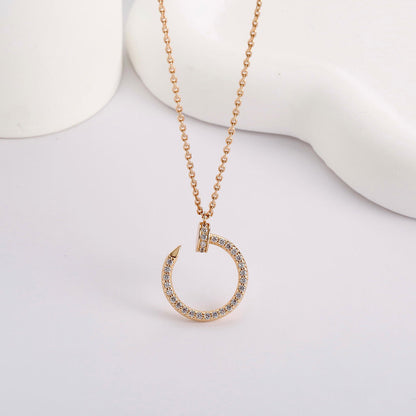 [LUCKY LOVE]JUSTE NECKLACE FULL DIAMOND