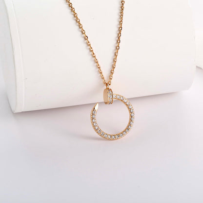 [LUCKY LOVE]JUSTE NECKLACE FULL DIAMOND