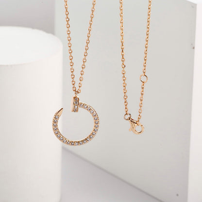 [LUCKY LOVE]JUSTE NECKLACE FULL DIAMOND