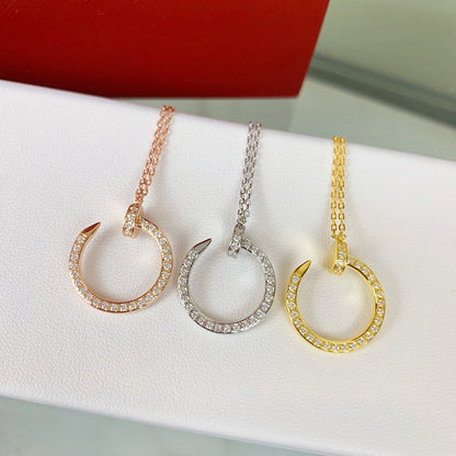 [LUCKY LOVE]JUSTE NECKLACE FULL DIAMOND