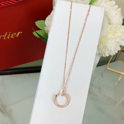 [LUCKY LOVE]JUSTE NECKLACE FULL DIAMOND