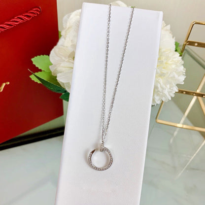 [LUCKY LOVE]JUSTE NECKLACE FULL DIAMOND