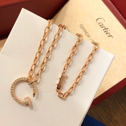 [LUCKY LOVE]JUSTE NECKLACE FULL DIAMONDS