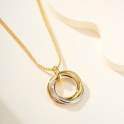 [LUCKY LOVE]TRINITY LARGE NECKLACE