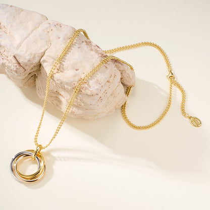 [LUCKY LOVE]TRINITY LARGE NECKLACE