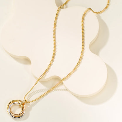 [LUCKY LOVE]TRINITY LARGE NECKLACE