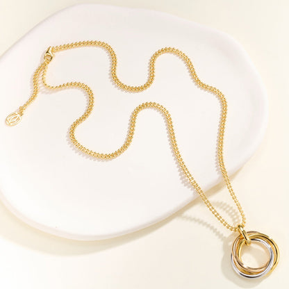 [LUCKY LOVE]TRINITY LARGE NECKLACE