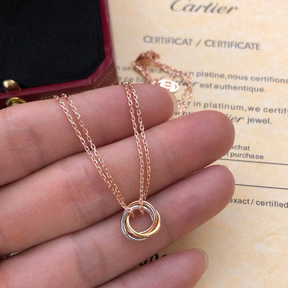 [LUCKY LOVE]TRINITY MINI NECKLACE